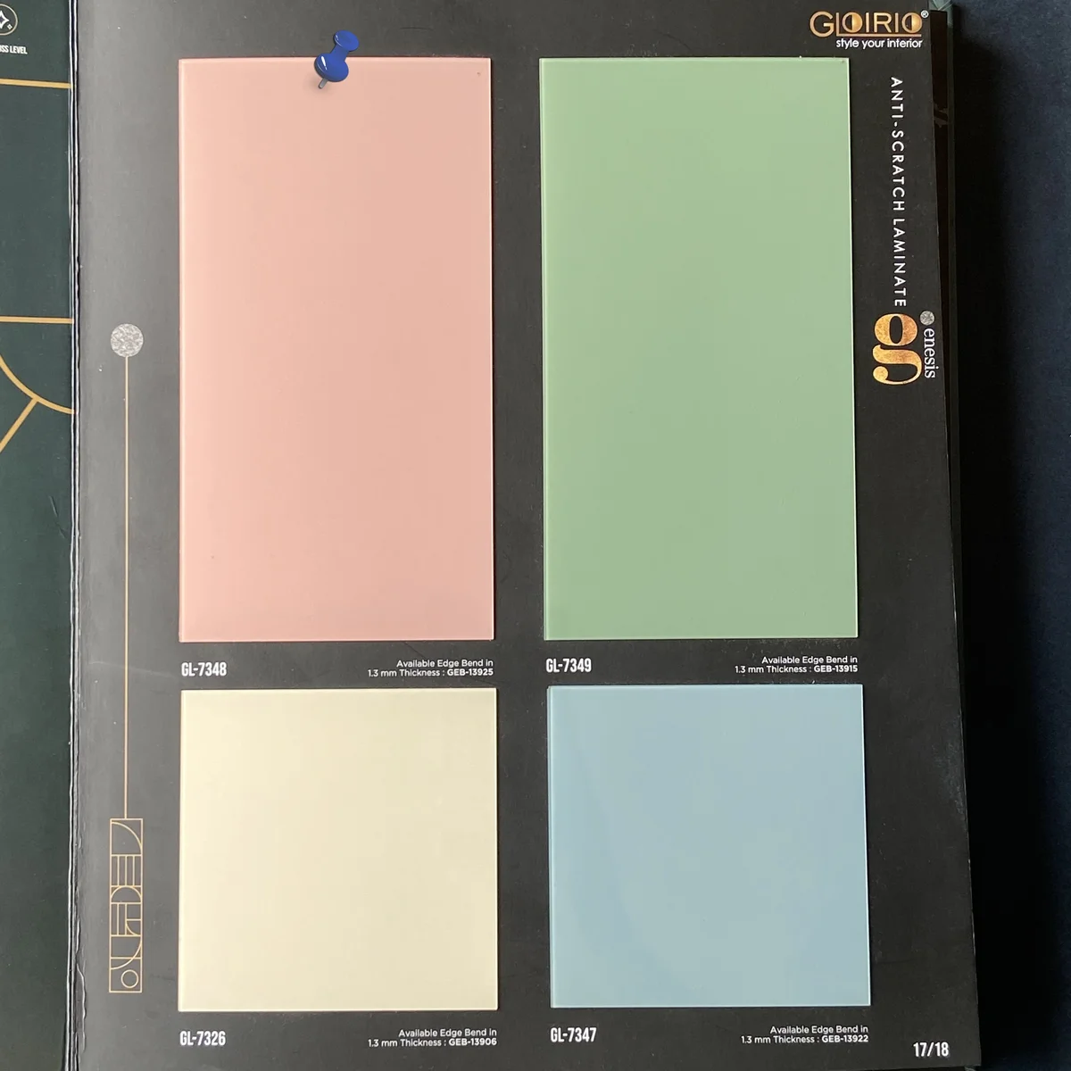Frikly Basics 1 MM Plain Solid Colors Glossy Acrylic Laminates (Mica/Sunmica) | FB - 07348 VD