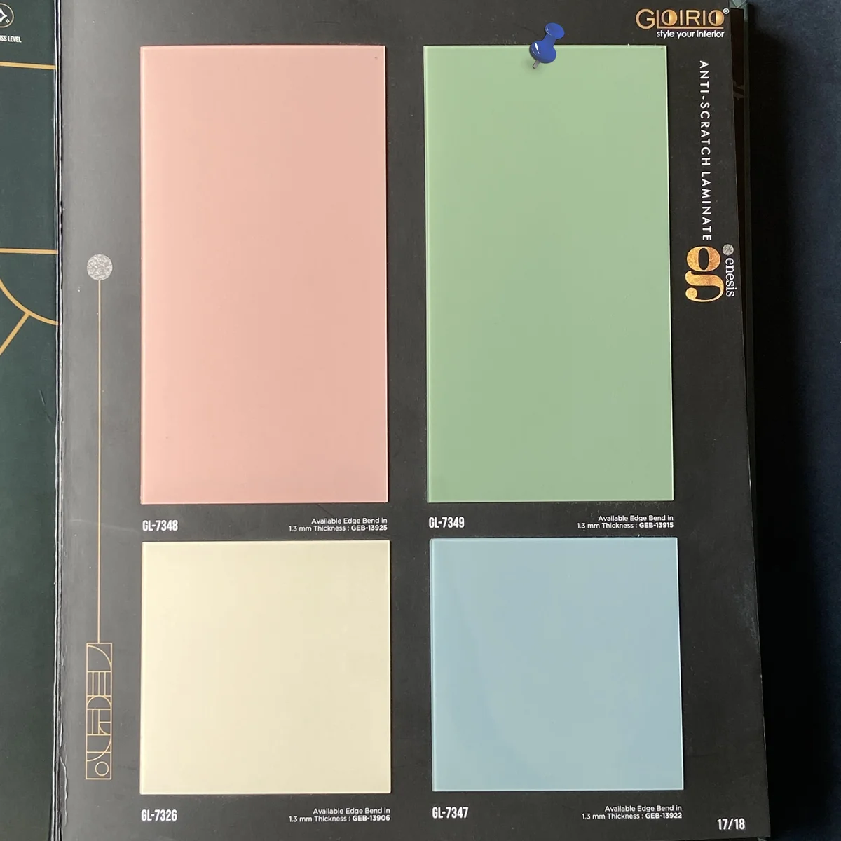 Frikly Basics 1 MM Plain Solid Colors Glossy Acrylic Laminates (Mica/Sunmica) | FB - 07349 VD