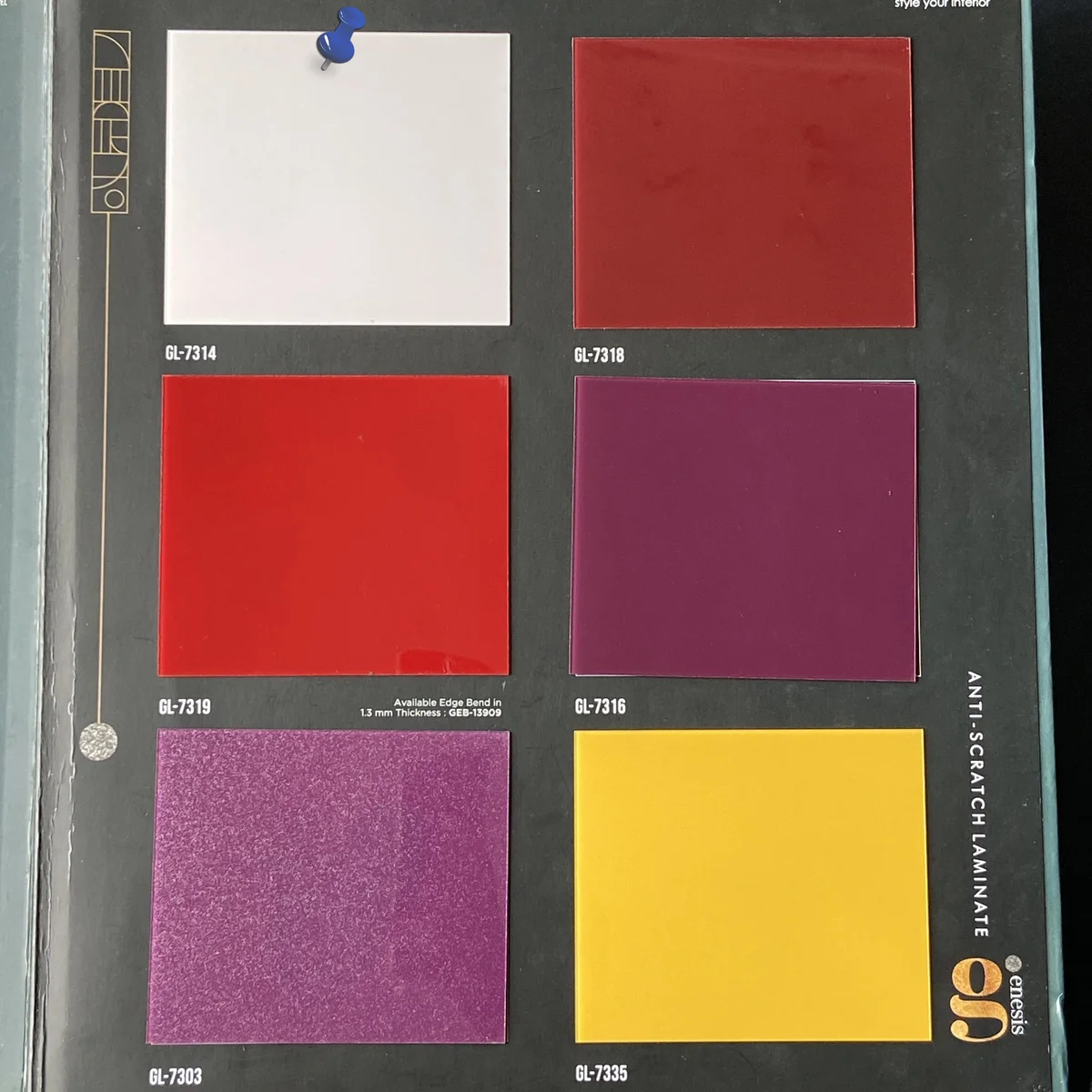 Frikly Basics 1 MM Sparkle Glossy Acrylic Laminates (Mica/Sunmica) | FB - 07314 VD