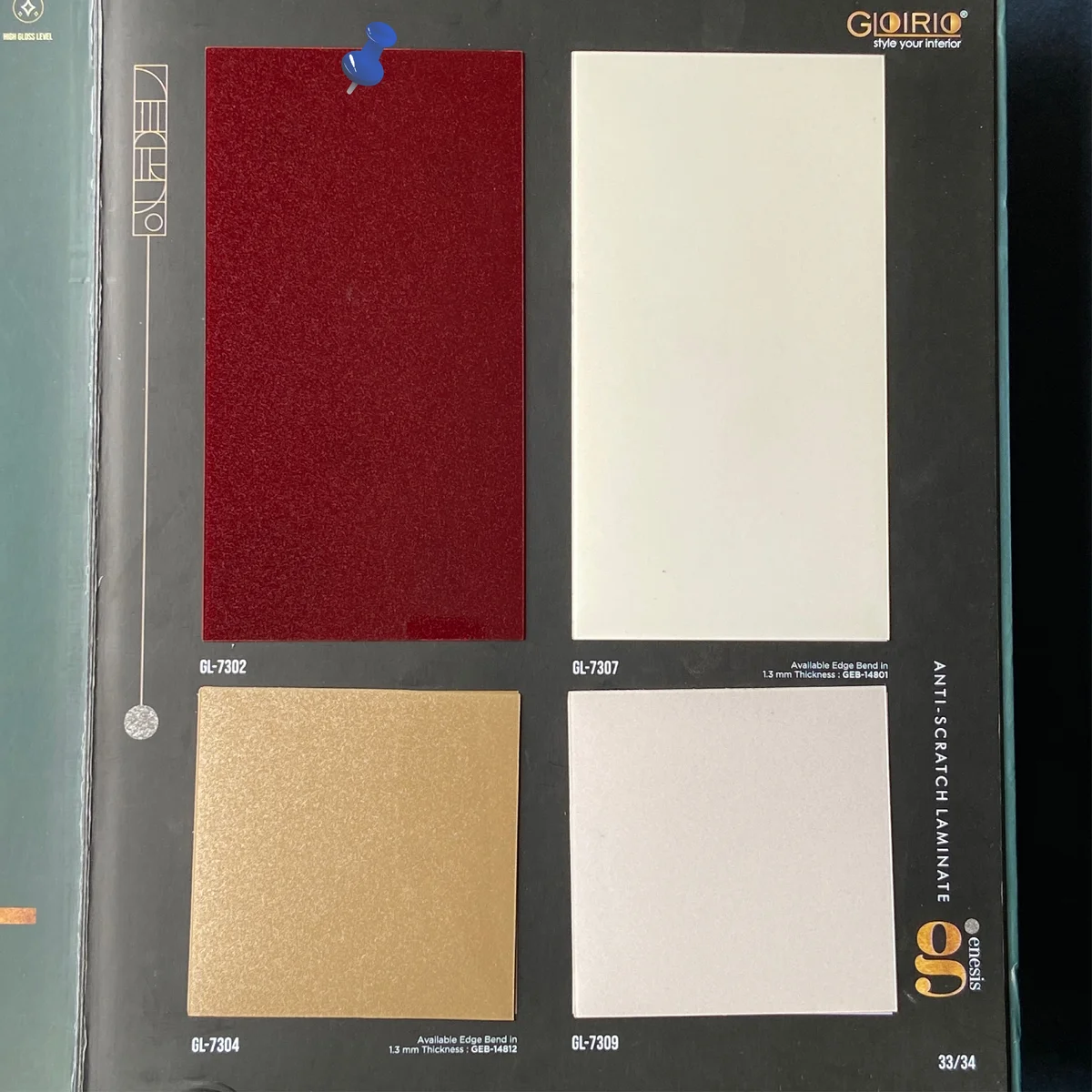 Frikly Basics 1 MM Sparkle Glossy Acrylic Laminates (Mica/Sunmica) | FB - 07302 VD