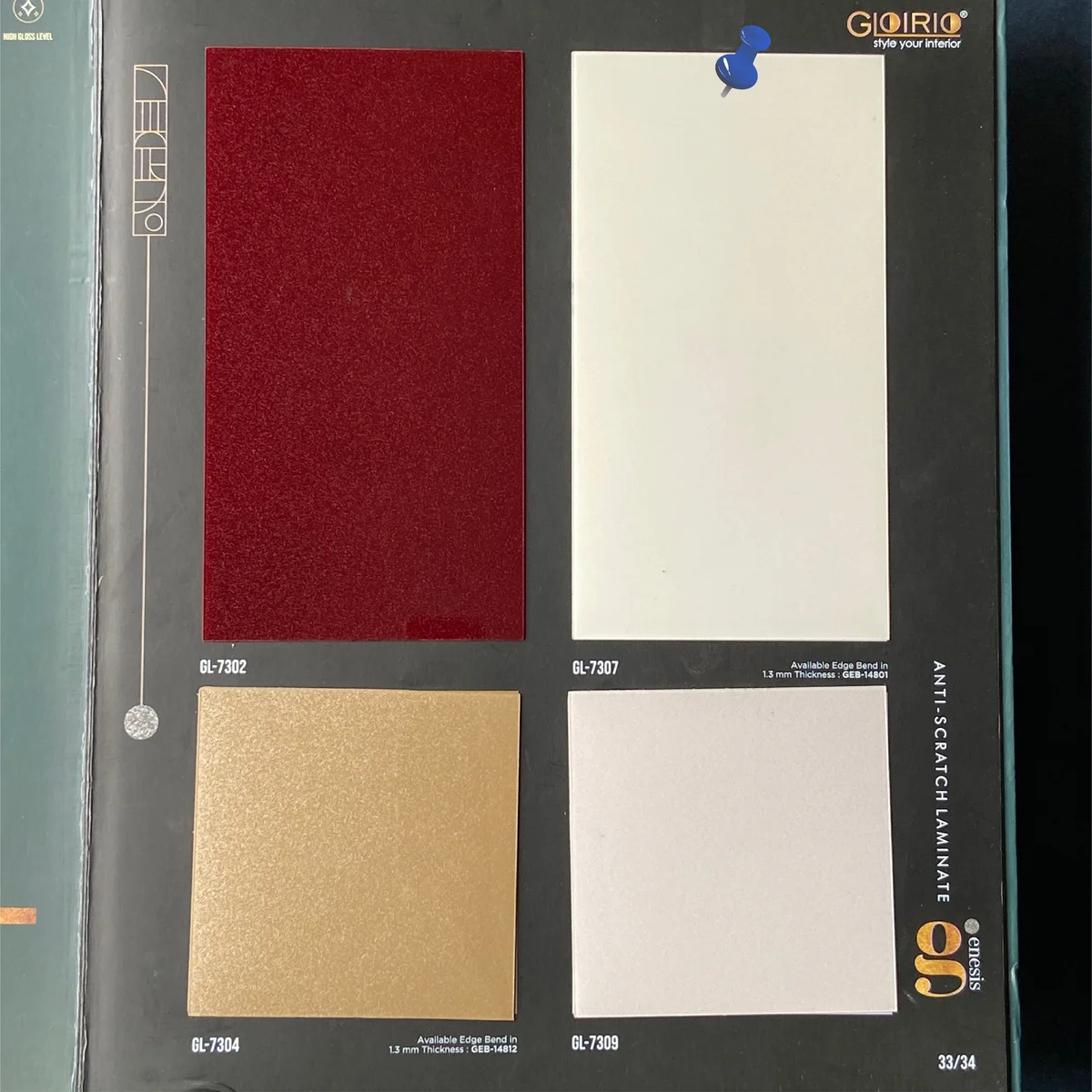 Frikly Basics 1 MM Sparkle Glossy Acrylic Laminates (Mica/Sunmica) | FB - 07307 VD