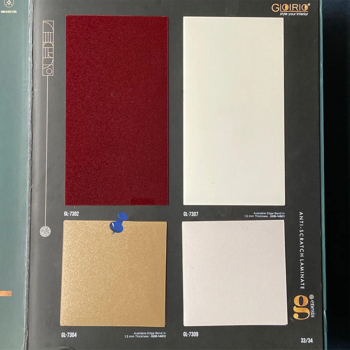 Frikly Basics 1 MM Sparkle Glossy Acrylic Laminates (Mica/Sunmica) | FB - 07304 VD