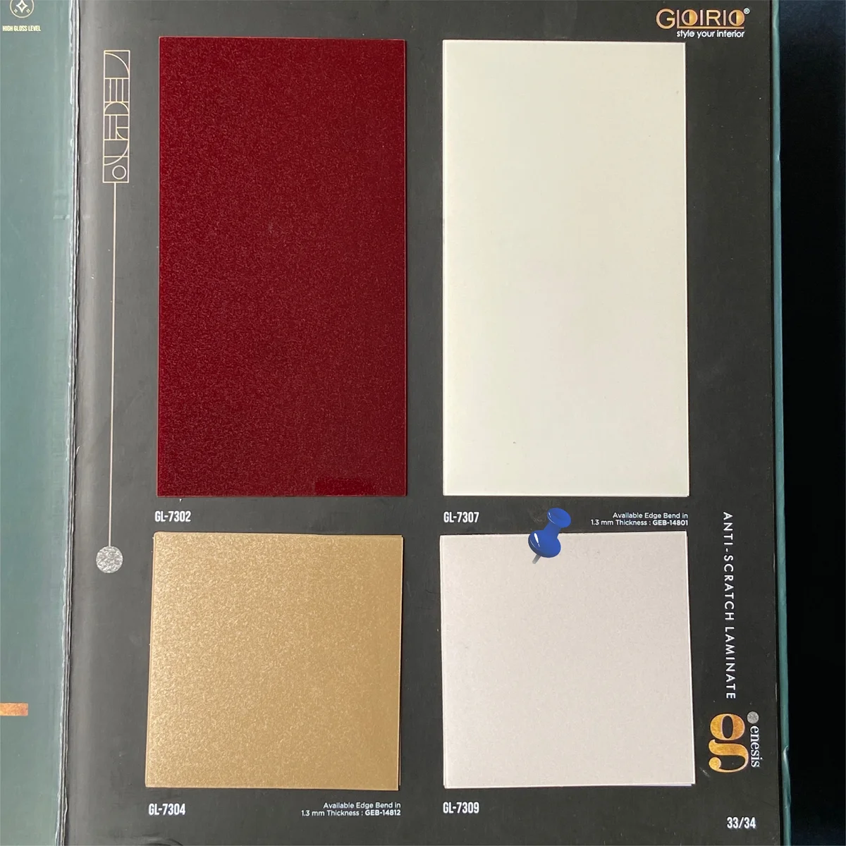 Frikly Basics 1 MM Sparkle Glossy Acrylic Laminates (Mica/Sunmica) | FB - 07309 VD