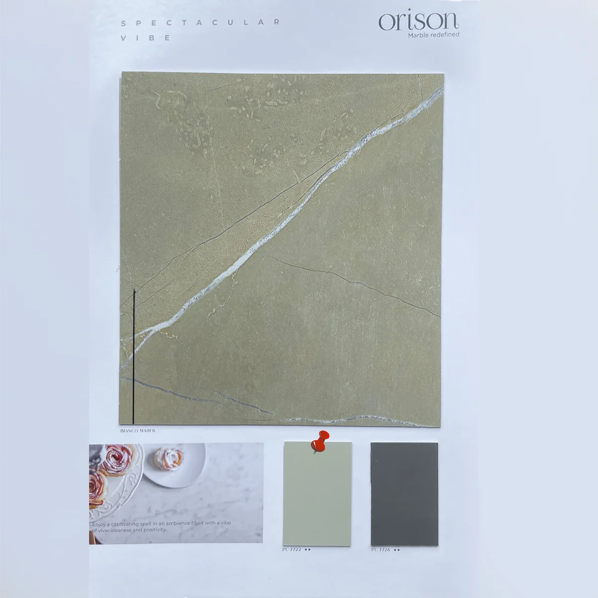 Treelam Orison 1.5 MM Metallic PU Glossy PVC Laminates (Mica/Sunmica) - PU 7722