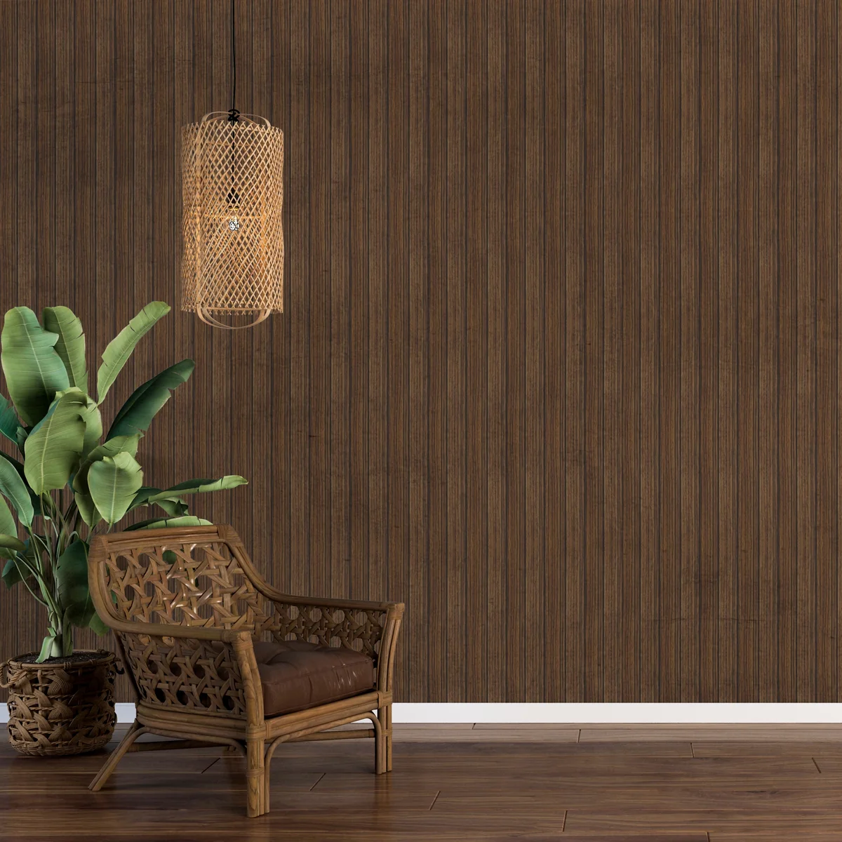 Wooden Fluted Louvers Panel/Planks 9.5 Feet * 5 Inch - FL 1222