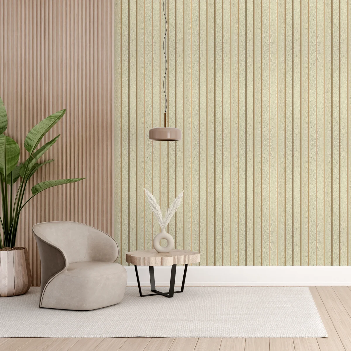 Treelam Wallon Vol 1 Louvers Panel/Planks 8 Feet * 5 Inch - WL 1233