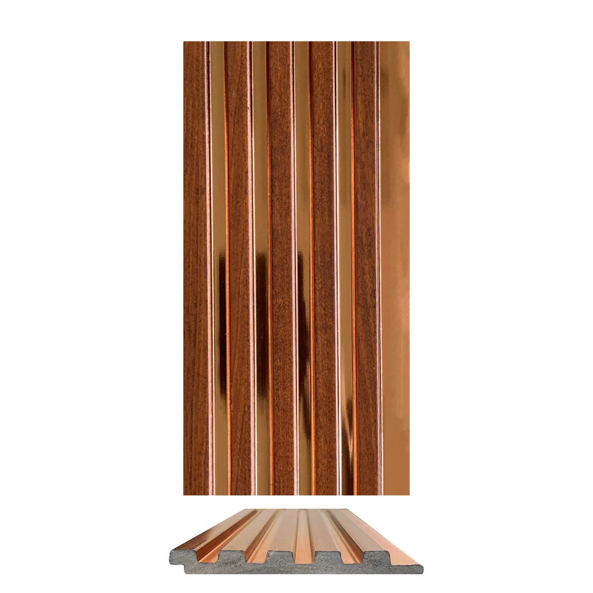 WoodGrove PVC Wall Panel Louvers Panel/Planks 8 Feet * 5 Inch - HL 512 MT
