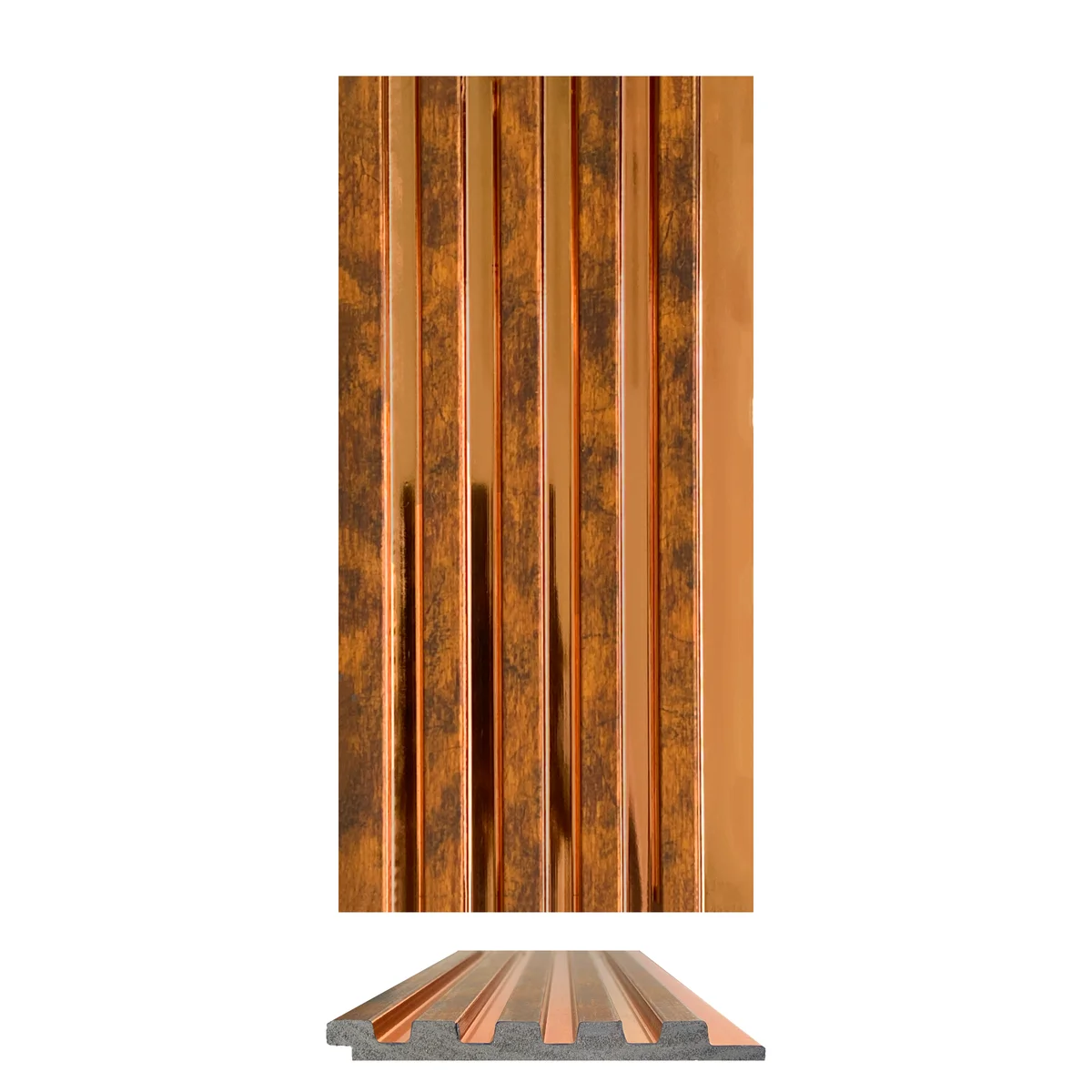 WoodGrove PVC Wall Panel Louvers Panel/Planks 8 Feet * 5 Inch - HL 515 MT
