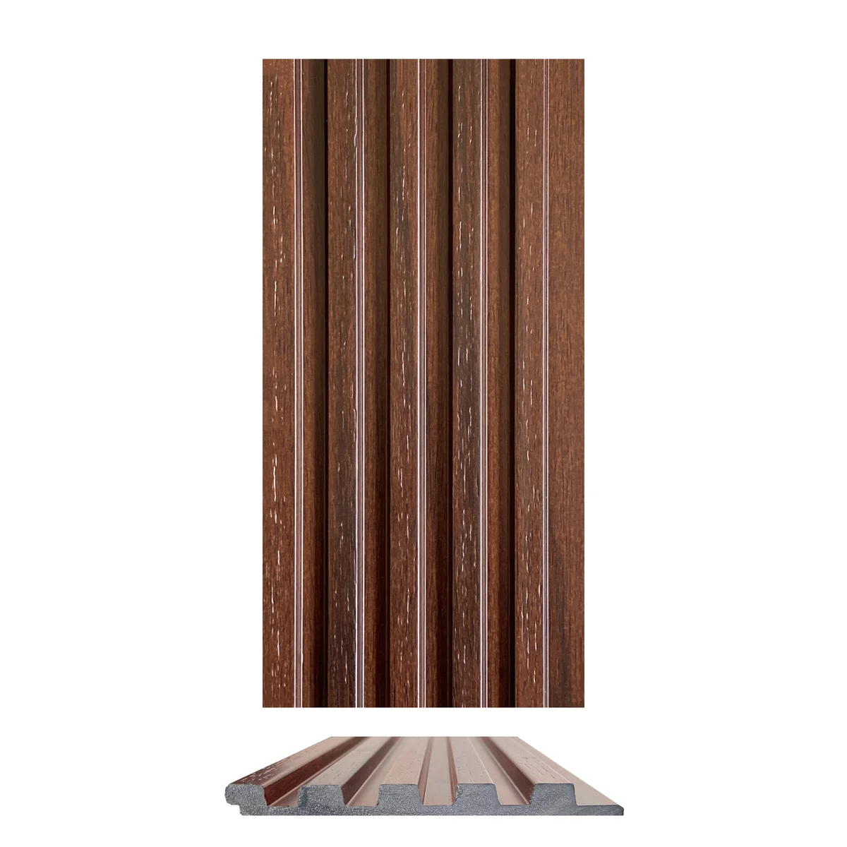 Cladyne PVC Wall Panel Louvers Panel/Planks 8 Feet * 5 Inch - CL 5252 MT