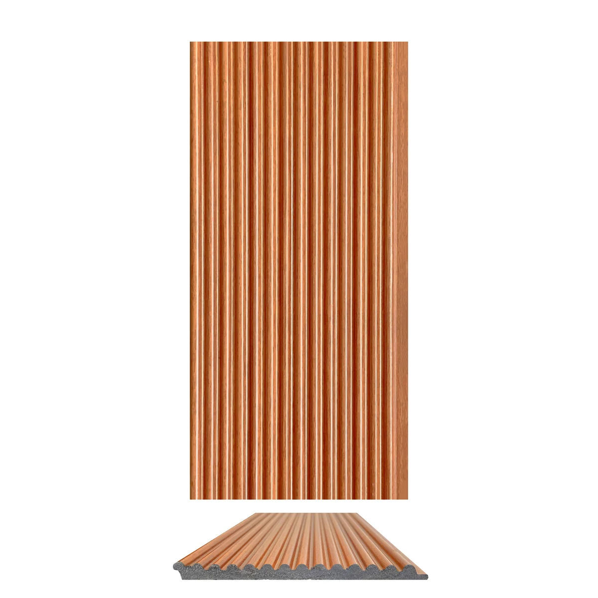 WoodGrove PVC Wall Panel Louvers Panel/Planks 8 Feet * 5 Inch - HL 718 MT