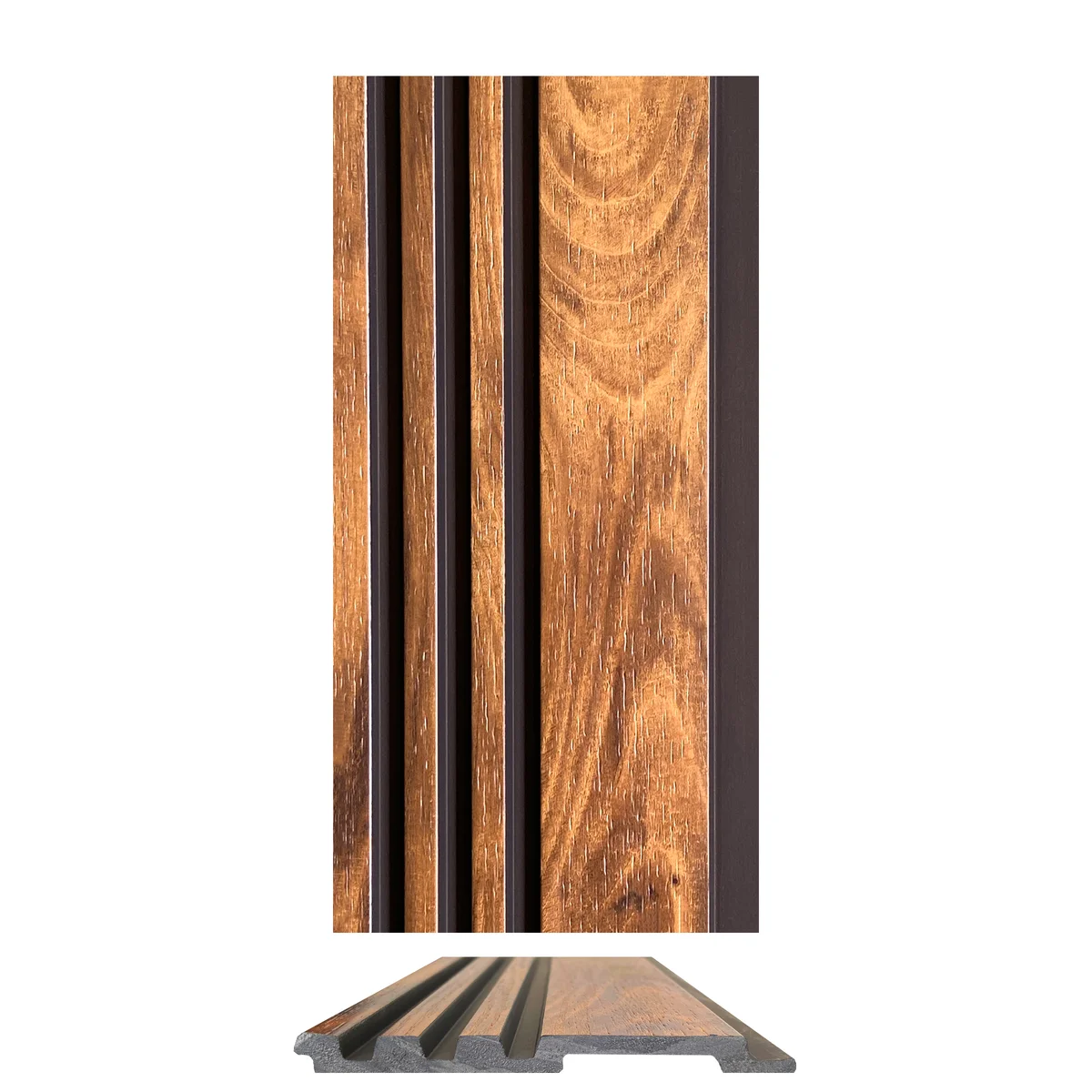 WoodGrove PVC Wall Panel Louvers Panel/Planks 8 Feet * 5 Inch - HL 373 MT