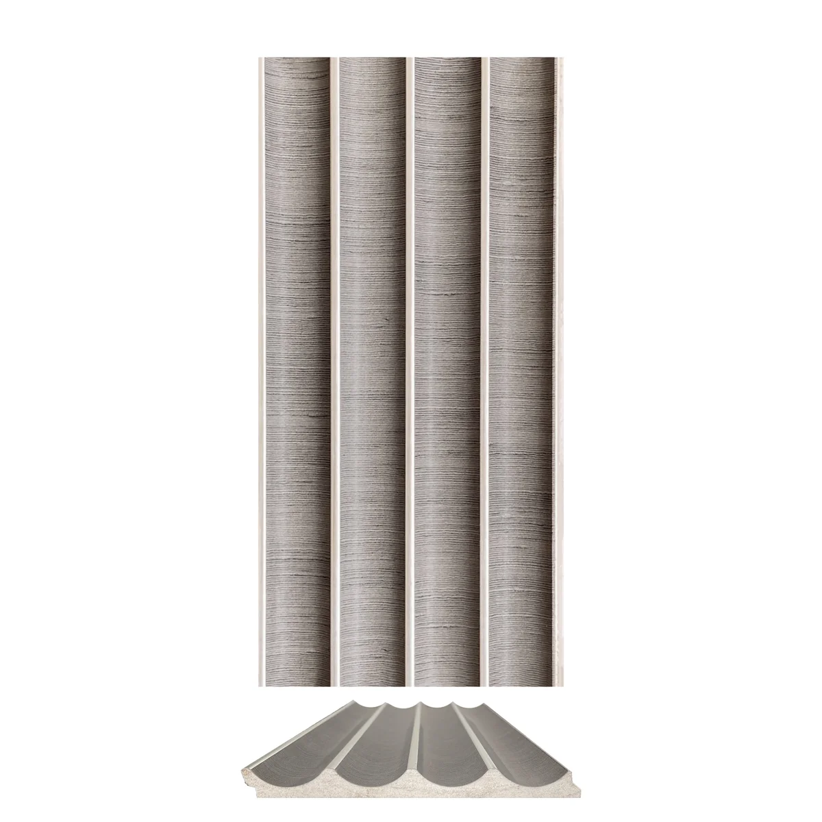 Cladyne PVC Wall Panel Louvers Panel/Planks 8 Feet * 5 Inch - CL 5258 MT