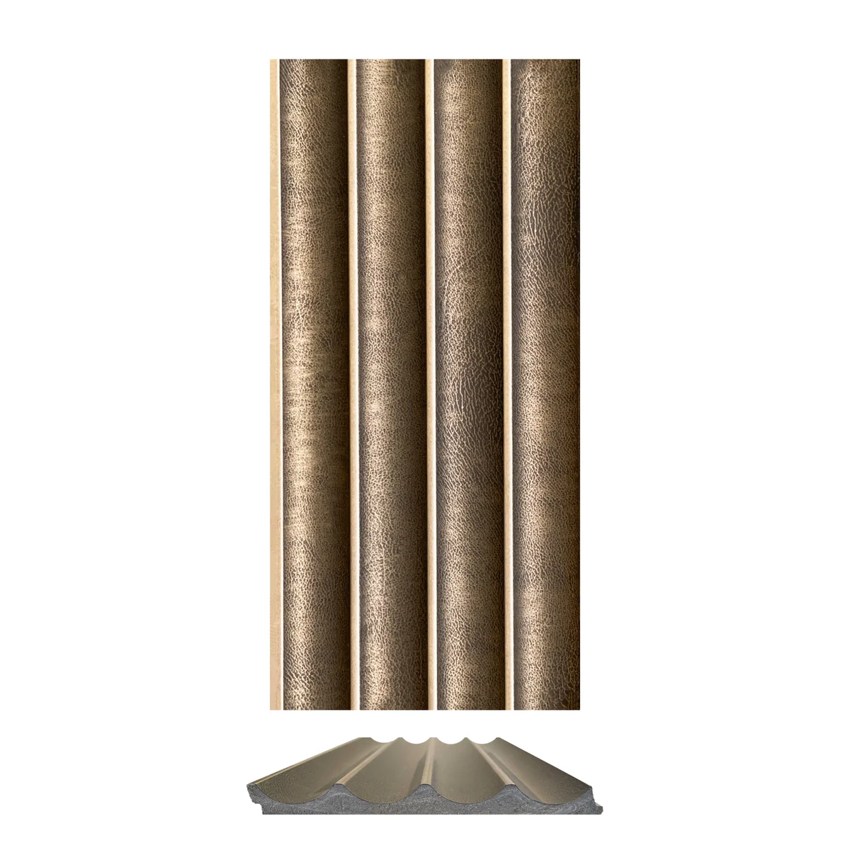 Cladyne PVC Wall Panel Louvers Panel/Planks 8 Feet * 5 Inch - CL 5260 MT