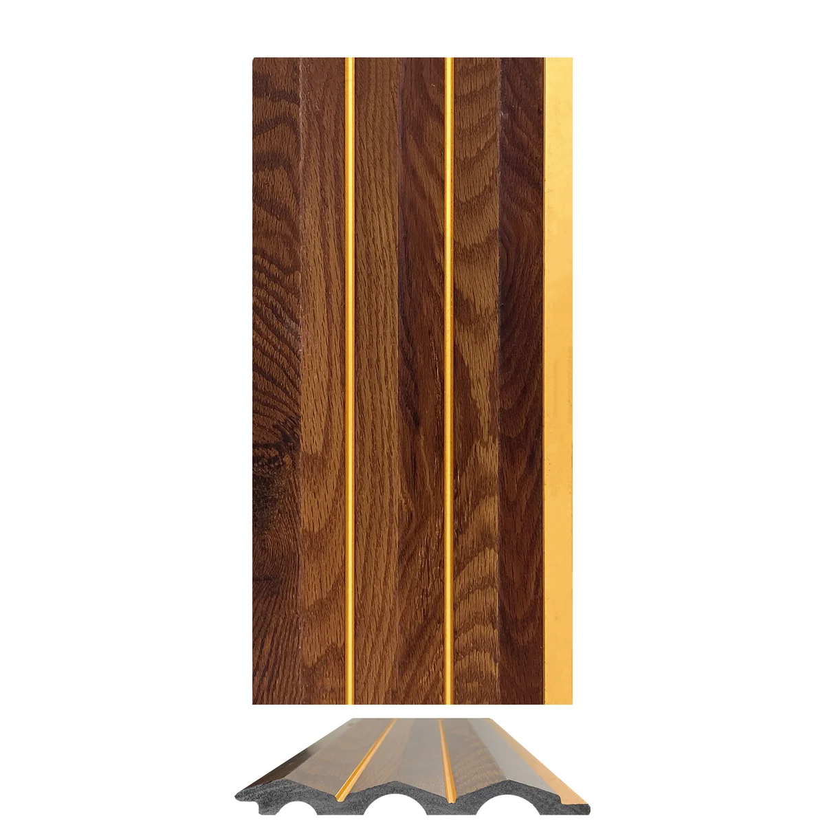 WoodGrove PVC Wall Panel Louvers Panel/Planks 8 Feet * 5 Inch - HL 392 MT