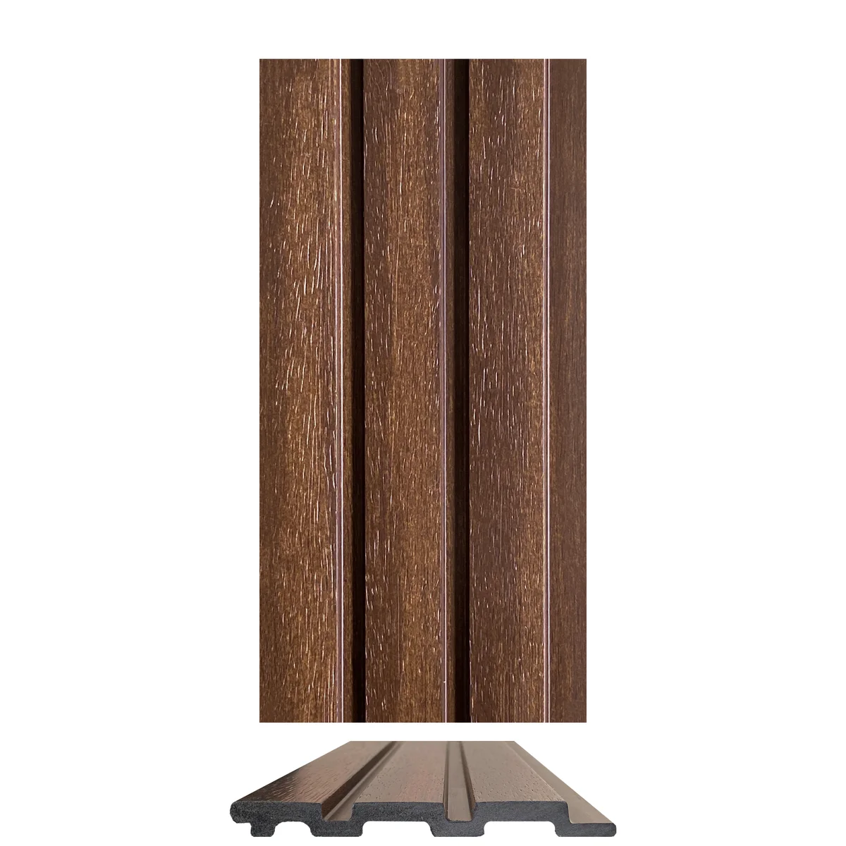 Cladyne Wooden PVC Wall Panel Louvers Panel/Planks 8 Feet * 5 Inch - CL 5246 MT