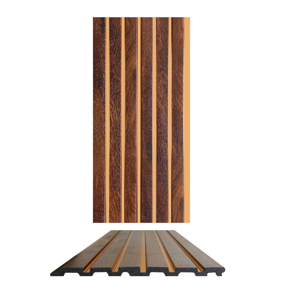 WoodGrove PVC Wall Panel Louvers Panel/Planks 8 Feet * 5 Inch - CB 431 MT