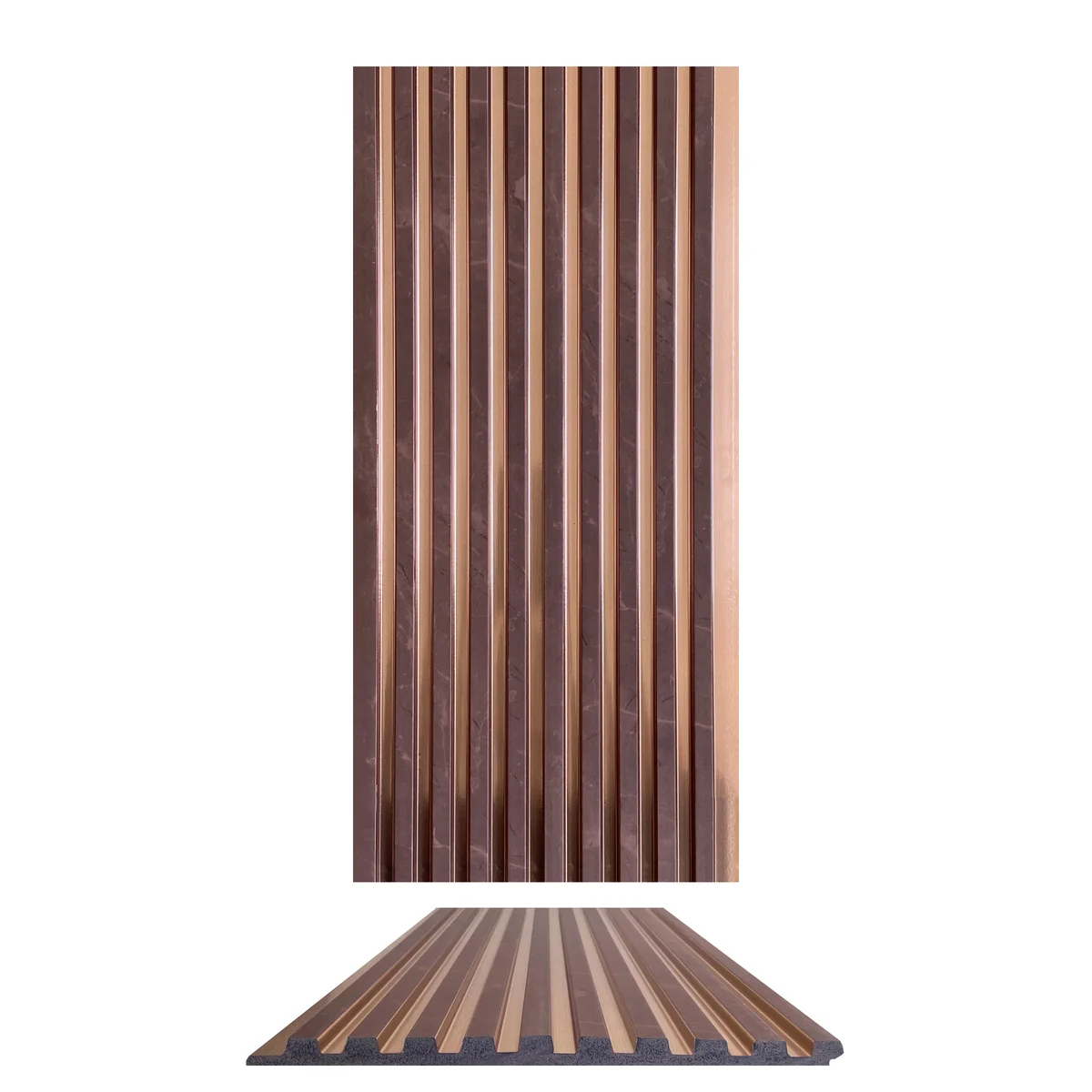 Marbelite PVC Wall Panel Louvers Panel/Planks 8 Feet * 5 Inch - CB 541 MT