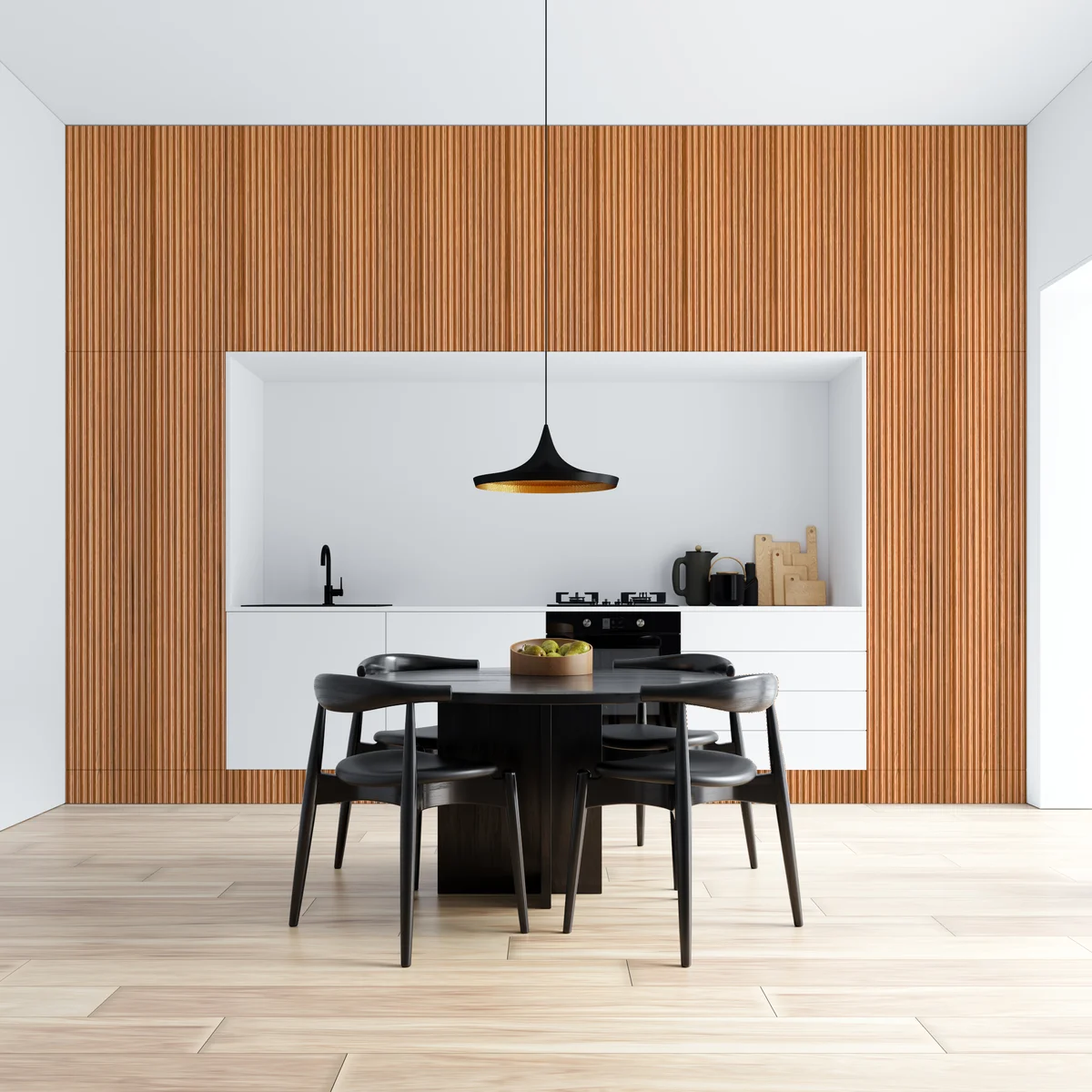 WoodGrove PVC Wall Panel Louvers Panel/Planks 8 Feet * 5 Inch - HL 719 MT