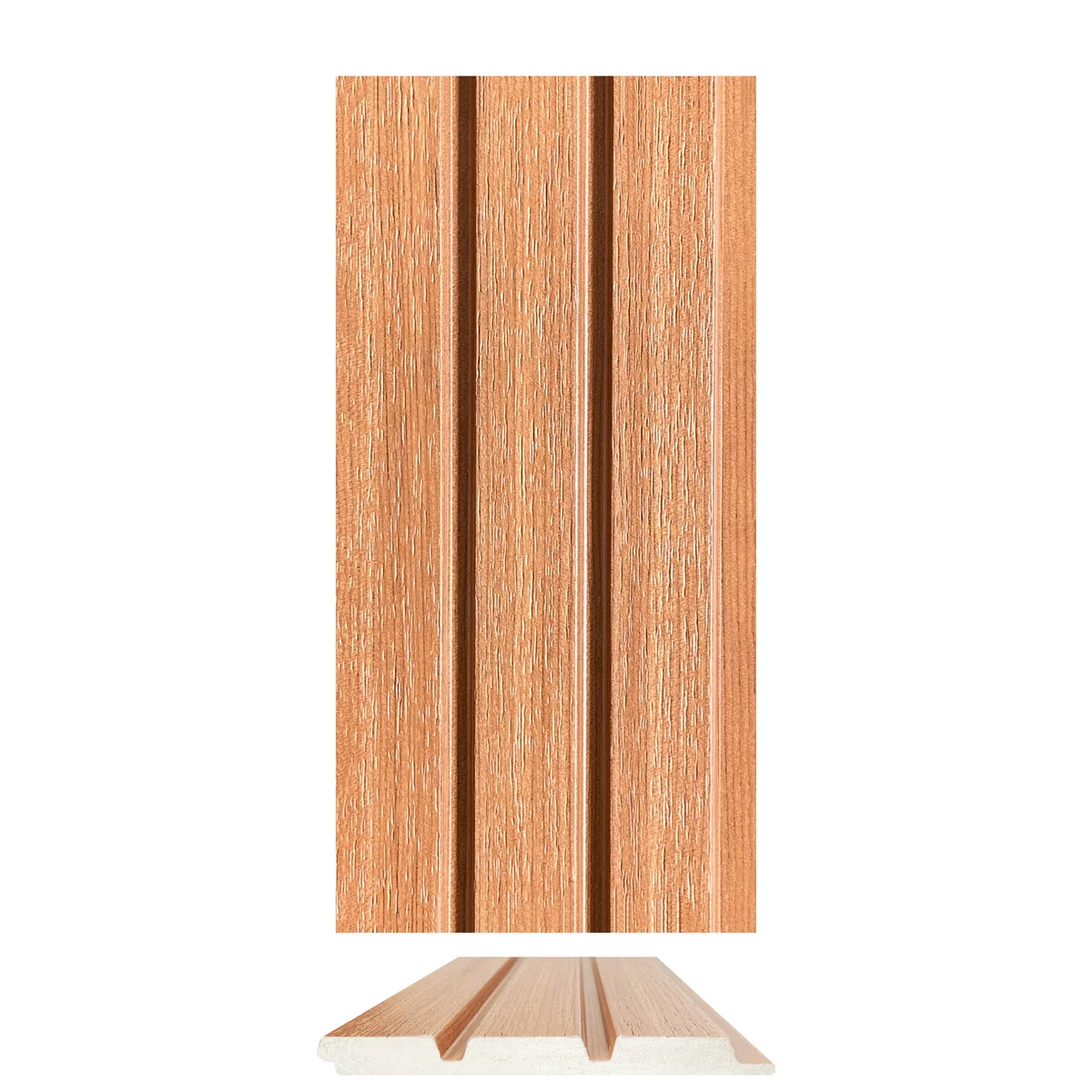 Cladyne PVC Wall Panel Louvers Panel/Planks 8 Feet * 5 Inch - CL 5257 MT
