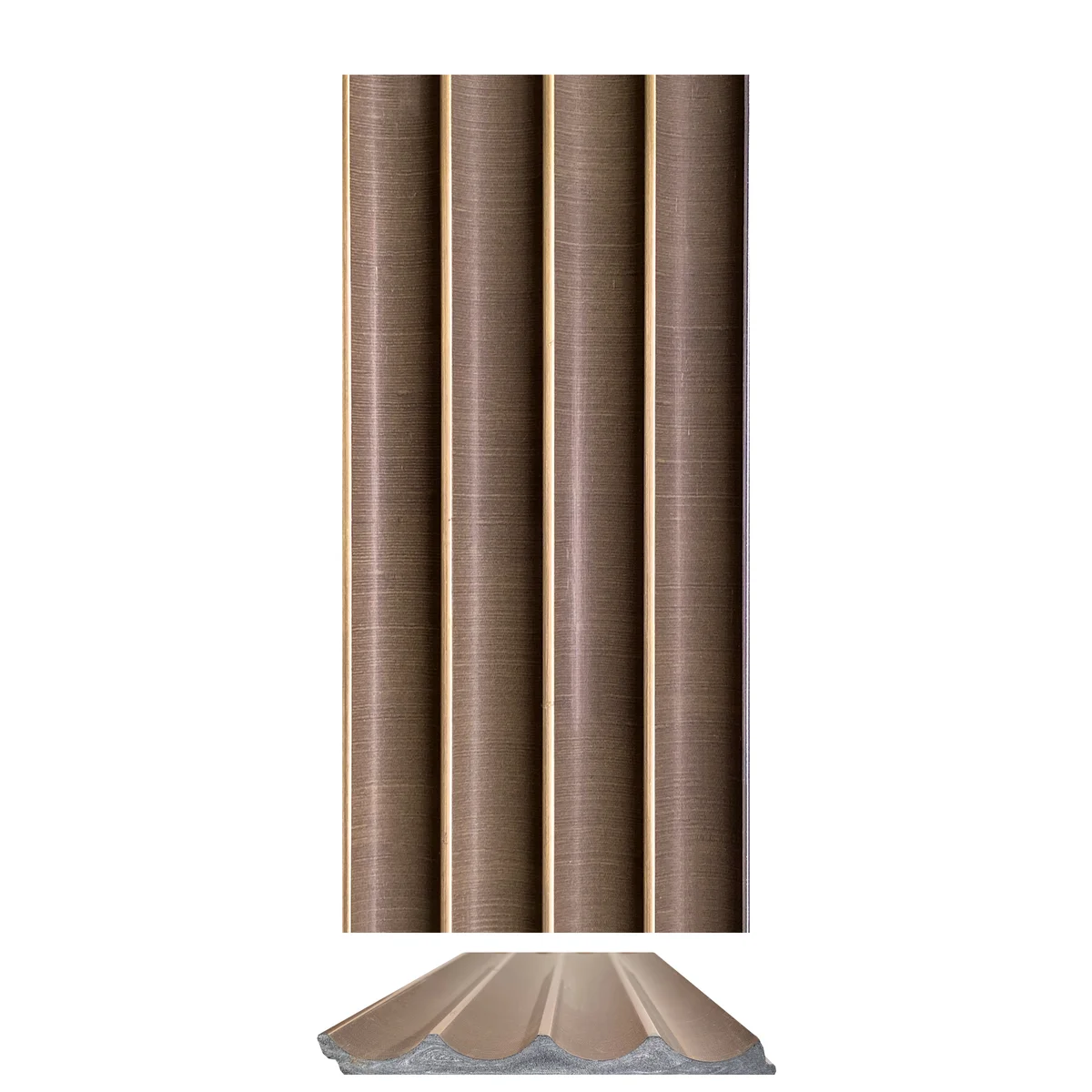Cladyne PVC Wall Panel Louvers Panel/Planks 8 Feet * 5 Inch - CL 5212 MT