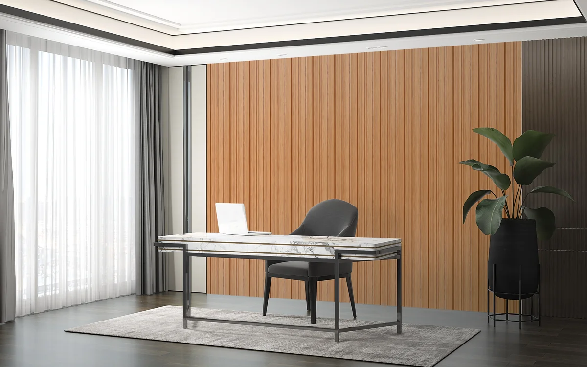 Panalo MDF Wall Panel Louvers Panel/Planks 9 Feet * 5 Inch - PL 578