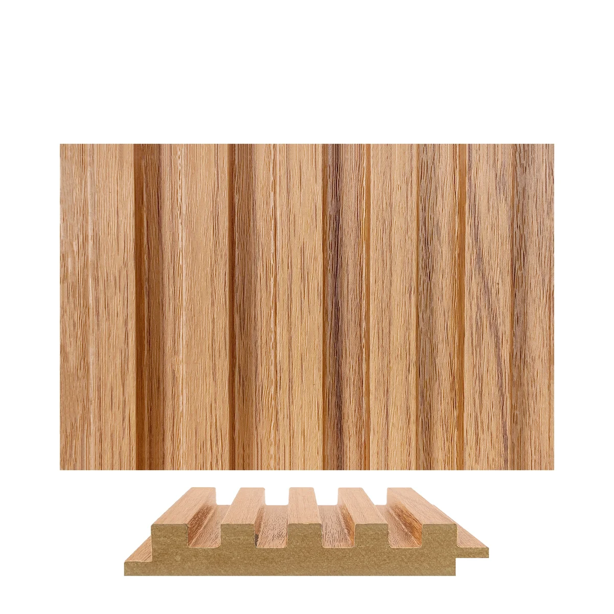 Panalo MDF Wall Panel Louvers Panel/Planks 9 Feet * 5 Inch - PL 578 E