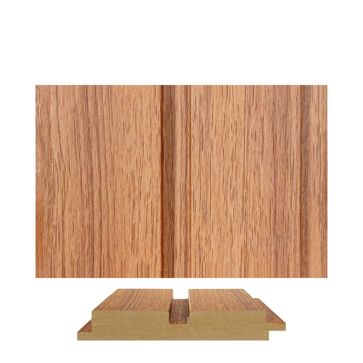 Panalo MDF Wall Panel Louvers Panel/Planks 9 Feet * 5 Inch - PL 578 F