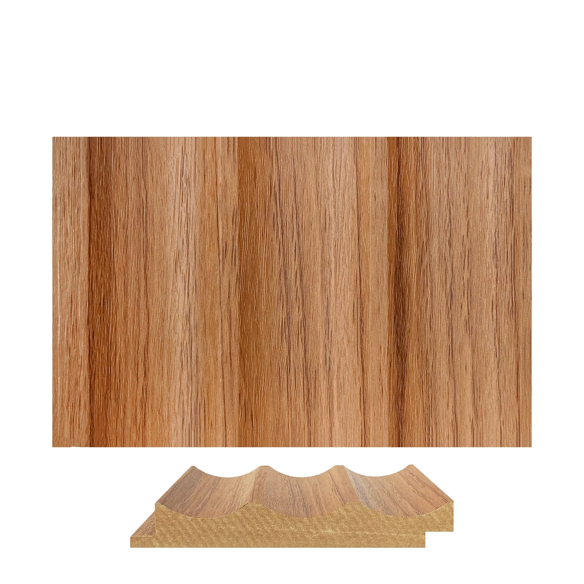 Panalo MDF Wall Panel Louvers Panel/Planks 9 Feet * 5 Inch - PL 578 G