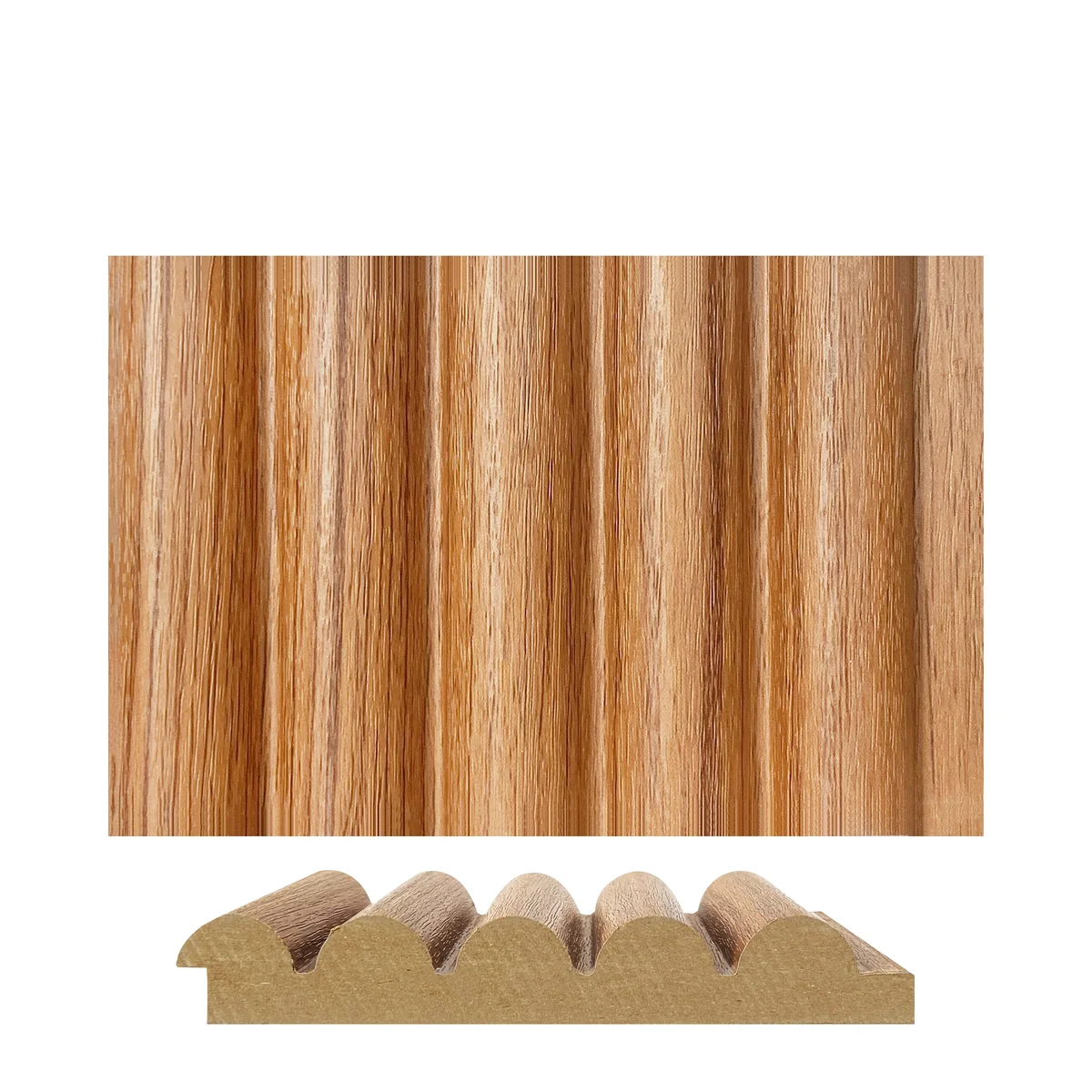 Panalo MDF Wall Panel Louvers Panel/Planks 9 Feet * 5 Inch - PL 578 H