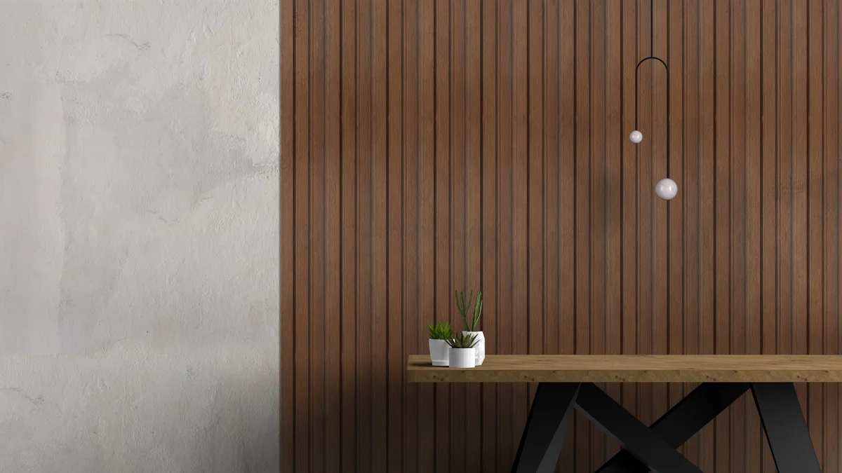Panalo MDF Wall Panel Louvers Panel/Planks 9 Feet * 5 Inch - PL 579