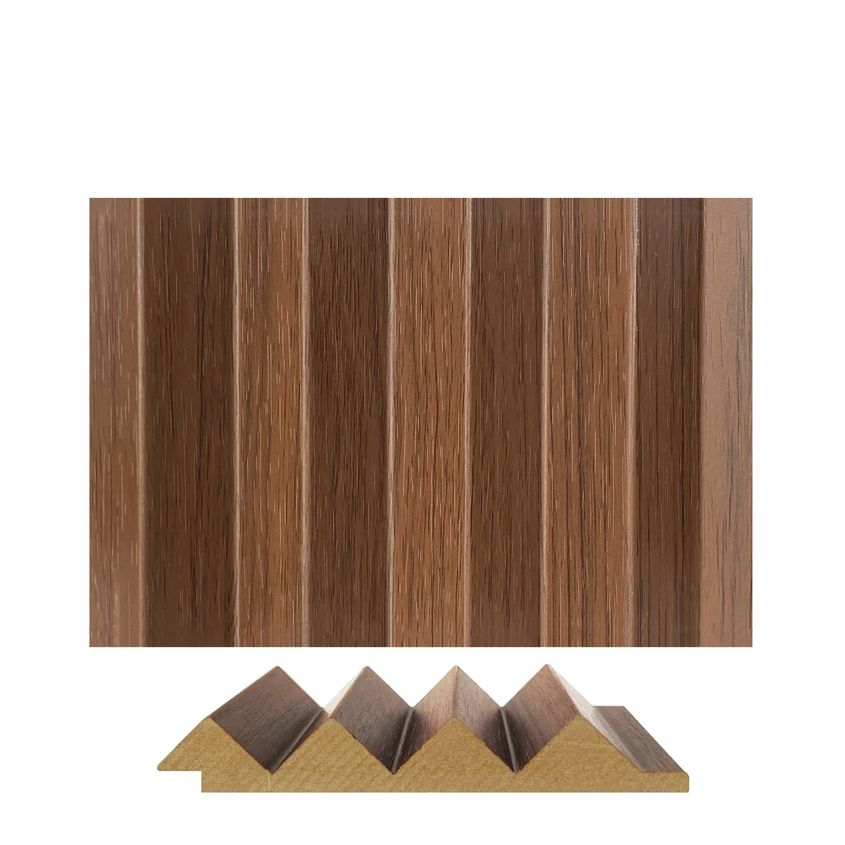 Panalo MDF Wall Panel Louvers Panel/Planks 9 Feet * 5 Inch - PL 579 D