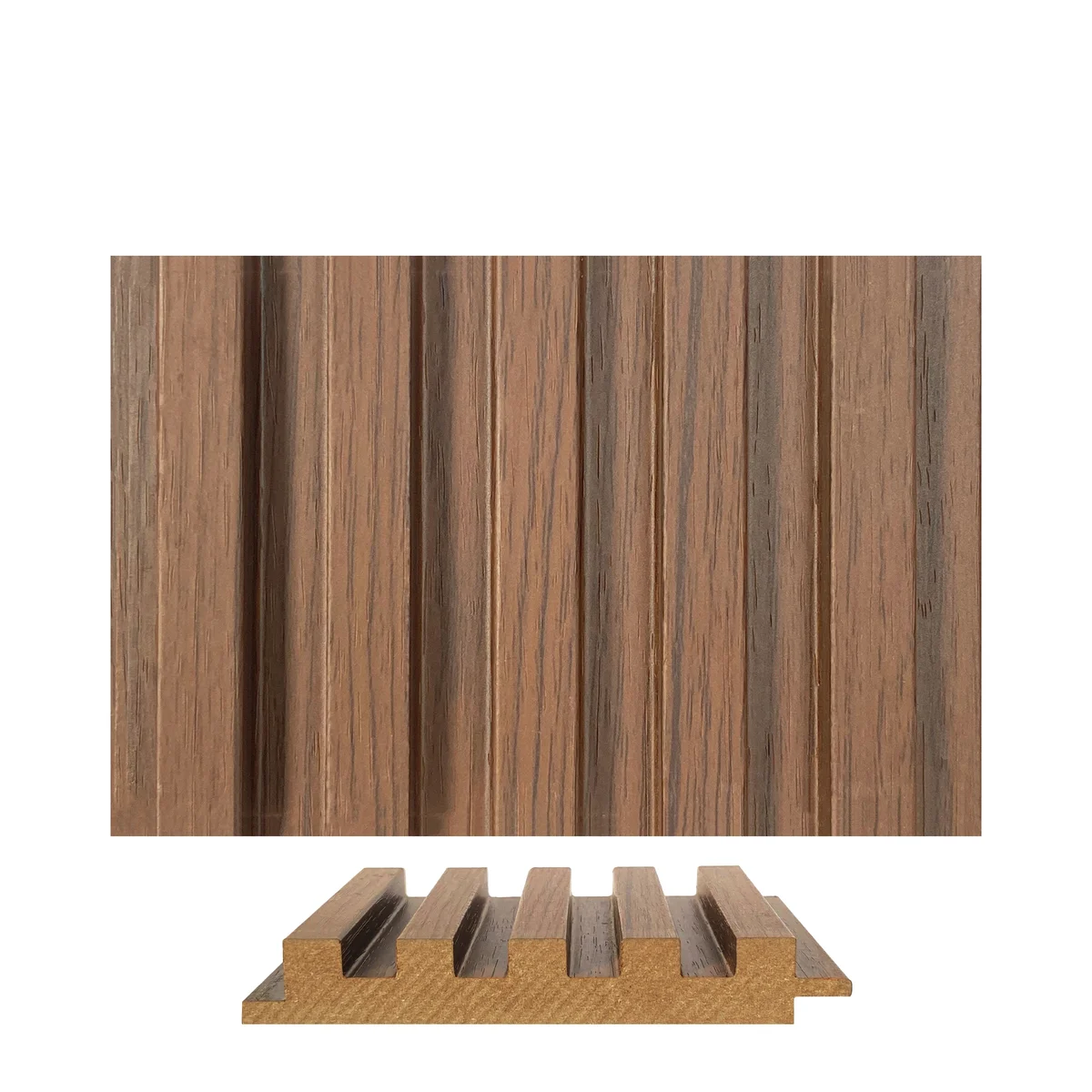 Panalo MDF Wall Panel Louvers Panel/Planks 9 Feet * 5 Inch - PL 579 E