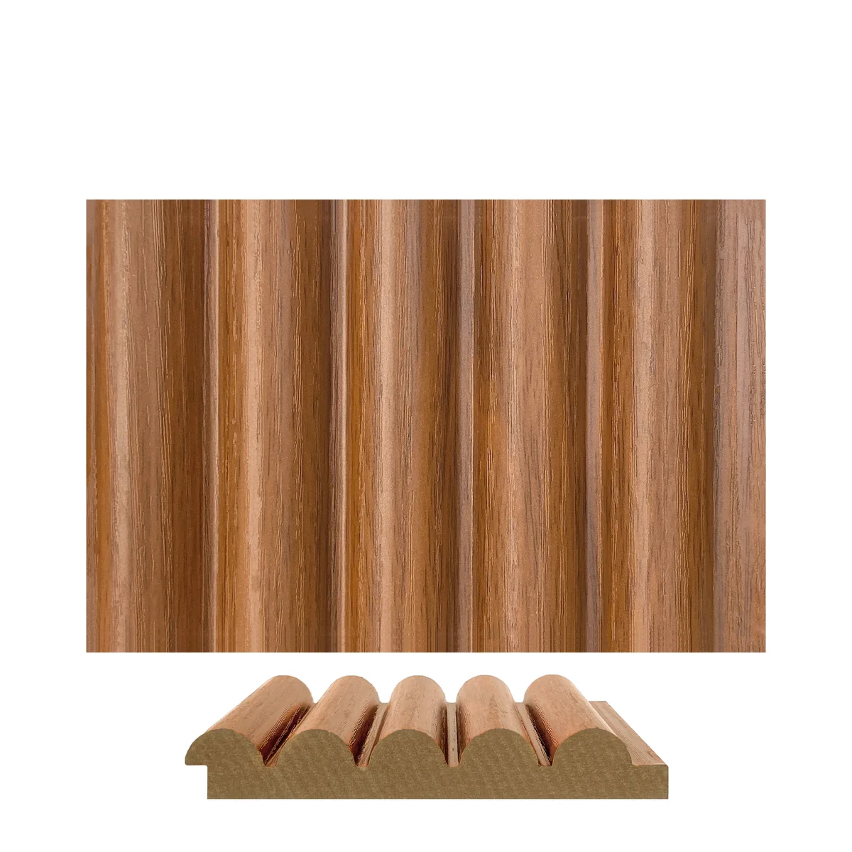 Panalo MDF Wall Panel Louvers Panel/Planks 9 Feet * 5 Inch - PL 938 H