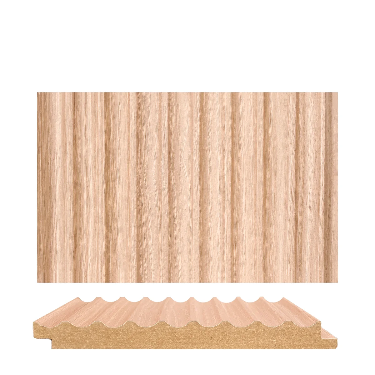Panalo MDF Wall Panel Louvers Panel/Planks 8 Feet * 5 Inch - PL 9020