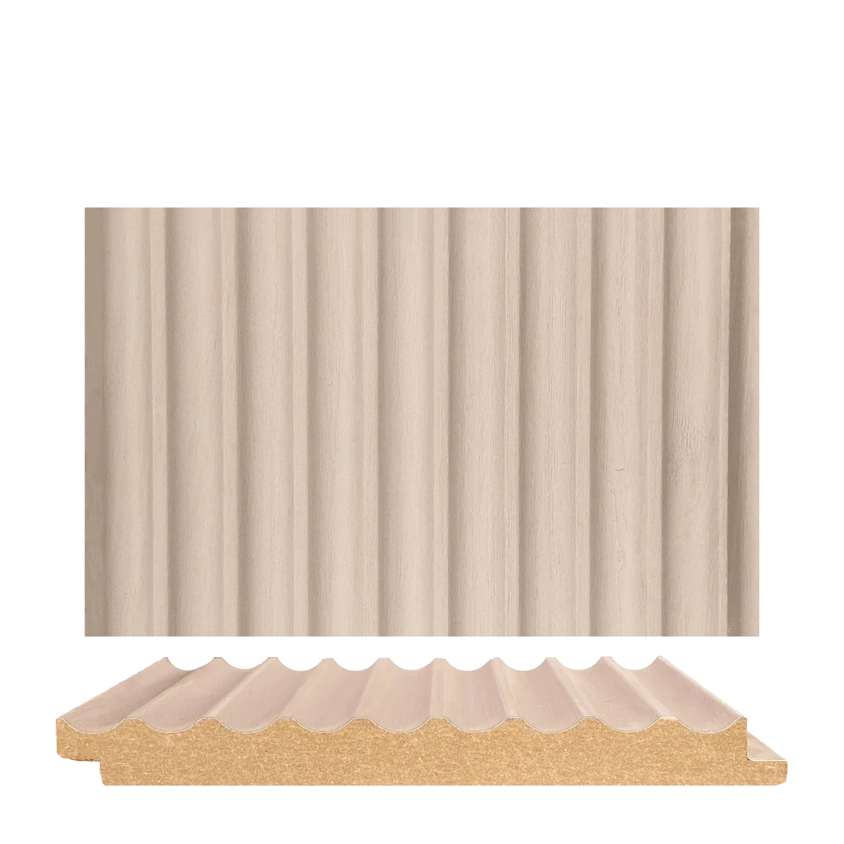 Panalo MDF Wall Panel Louvers Panel/Planks 8 Feet * 5 Inch - PL 9018