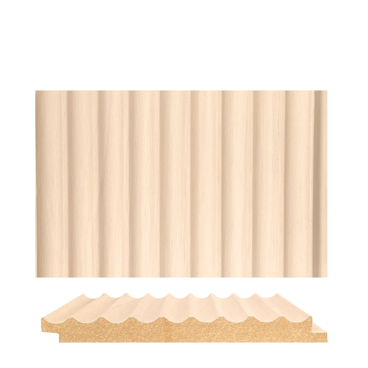 Panalo MDF Wall Panel Louvers Panel/Planks 8 Feet * 5 Inch - PL 9017