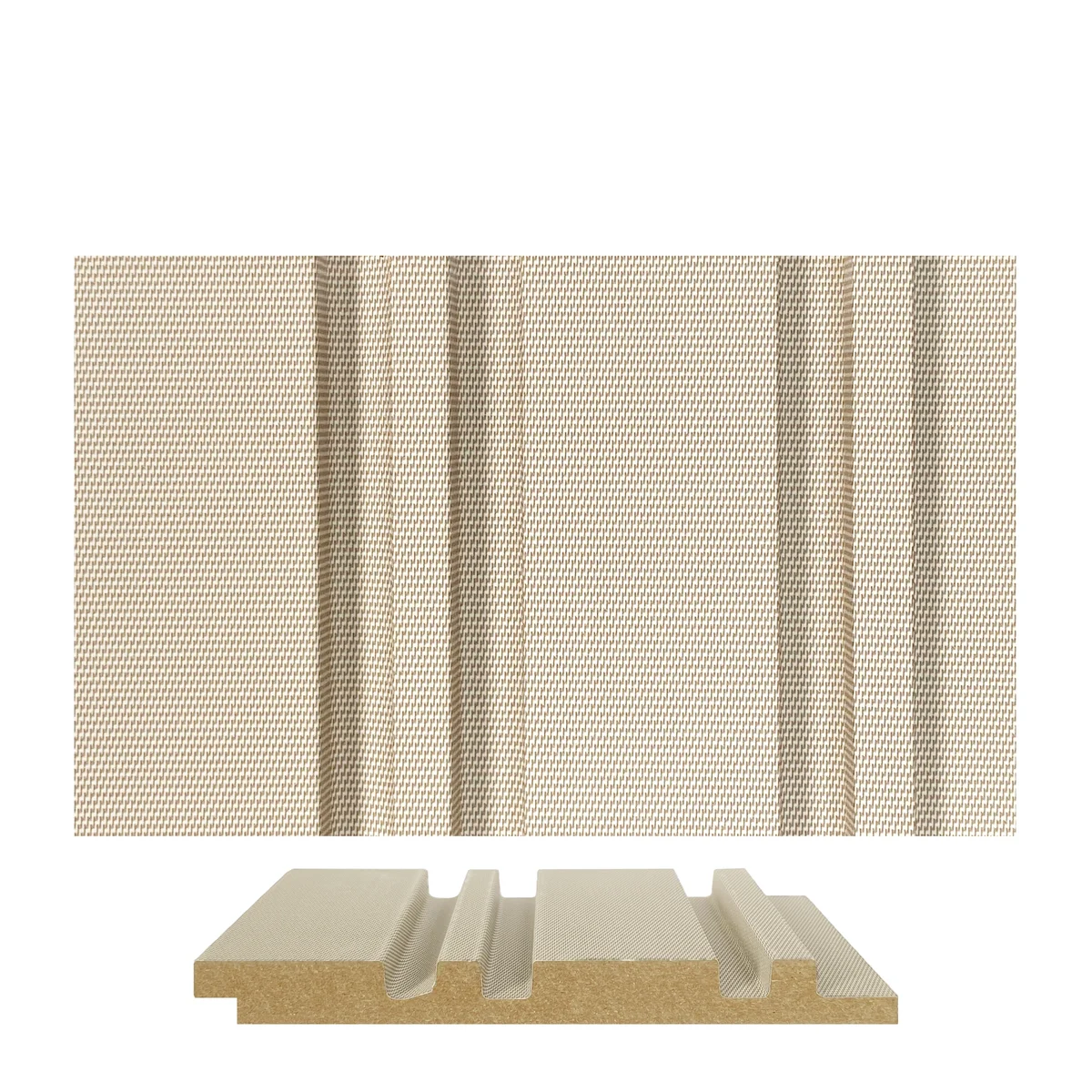 Panalo MDF Wall Panel Louvers Panel/Planks 8 Feet * 5 Inch - PL 9009