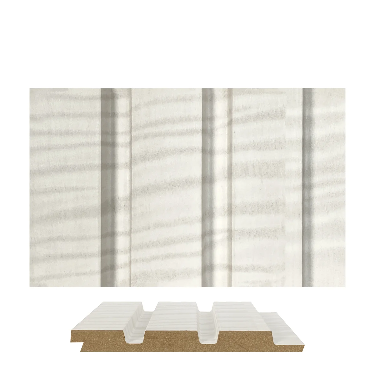 Panalo MDF PVC Wall Panel Louvers Panel/Planks 8 Feet * 5 Inch - PL 9001