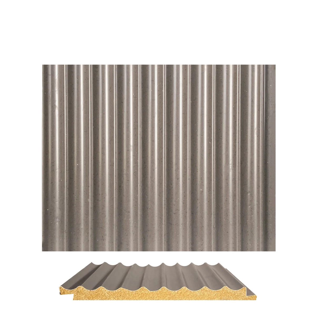 Marbelite PVC Wall Panel Louvers Panel/Planks 8 Feet * 5 Inch - BAE 1029 MV
