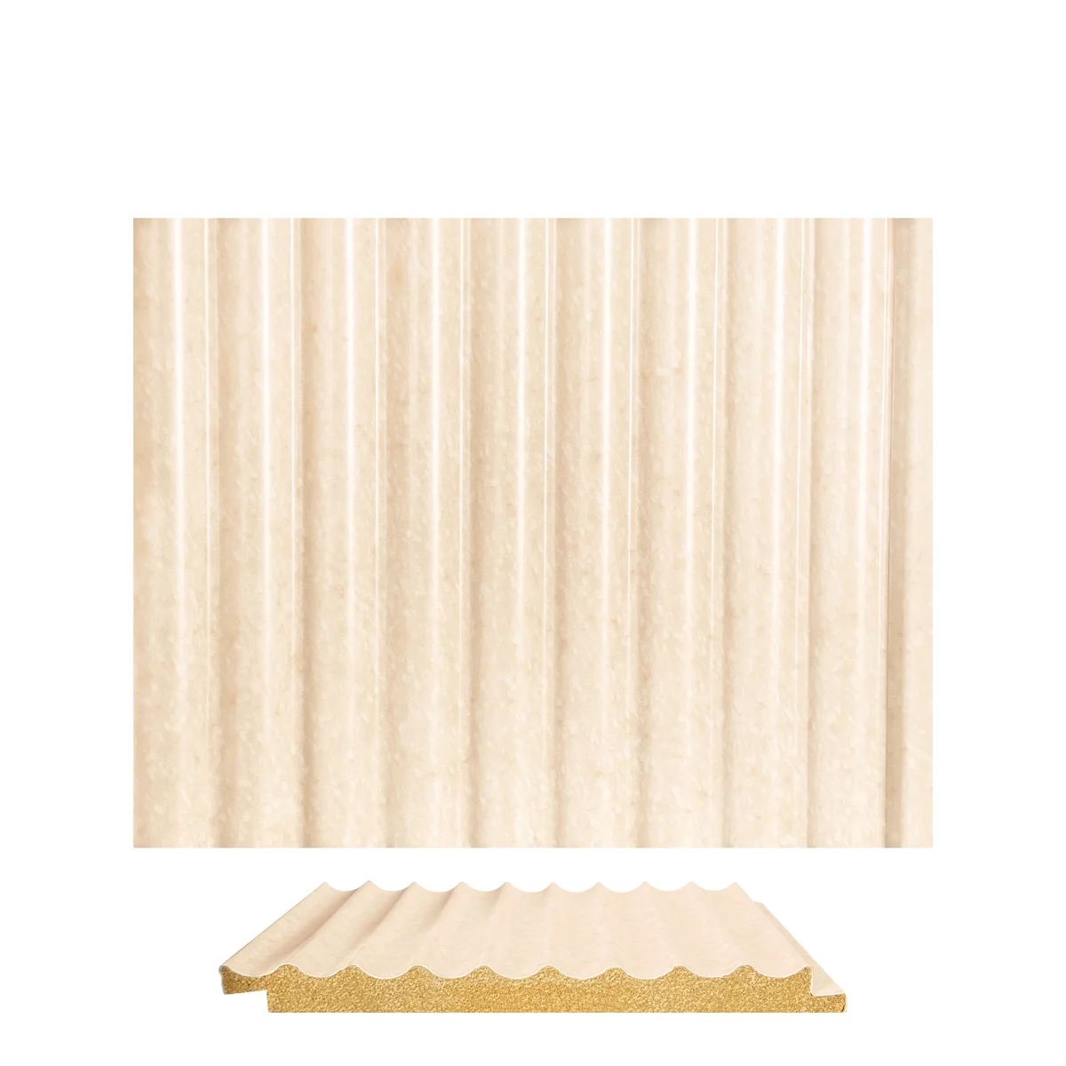 Marbelite PVC Wall Panel Louvers Panel/Planks 8 Feet * 5 Inch - BAE 1034 MV