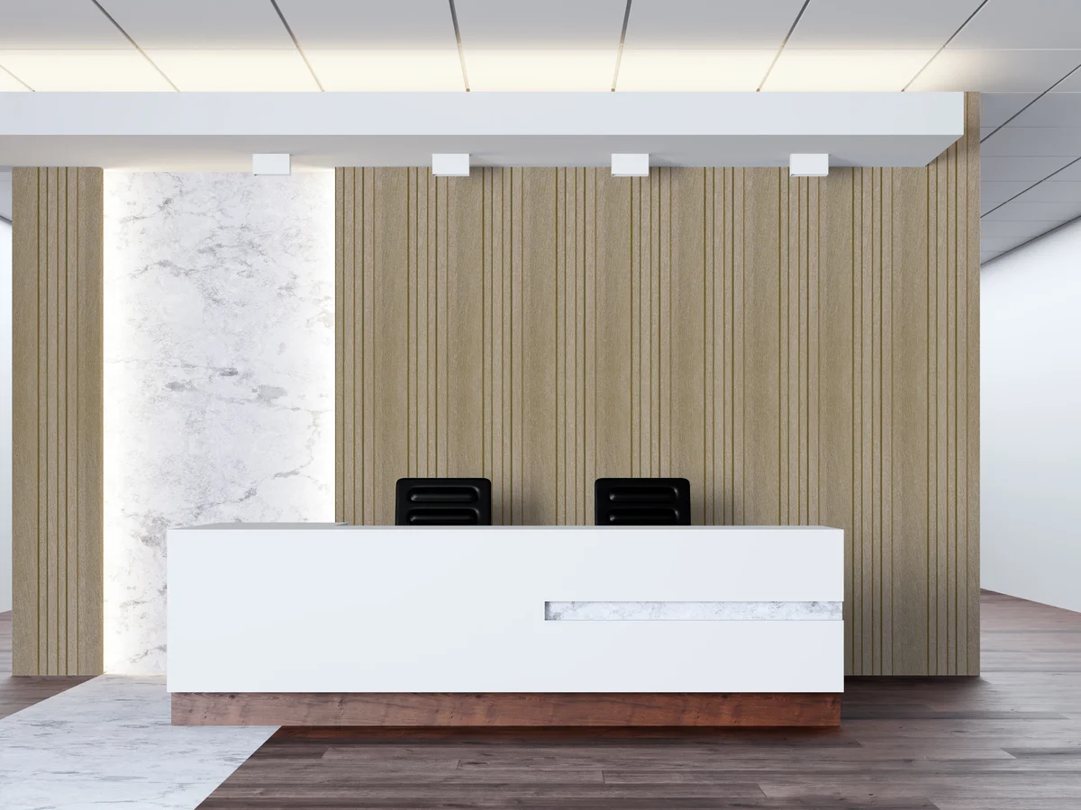 Marbelite PVC Wall Panel Louvers Panel/Planks 9 Feet * 5 Inch - BA 7313 MV