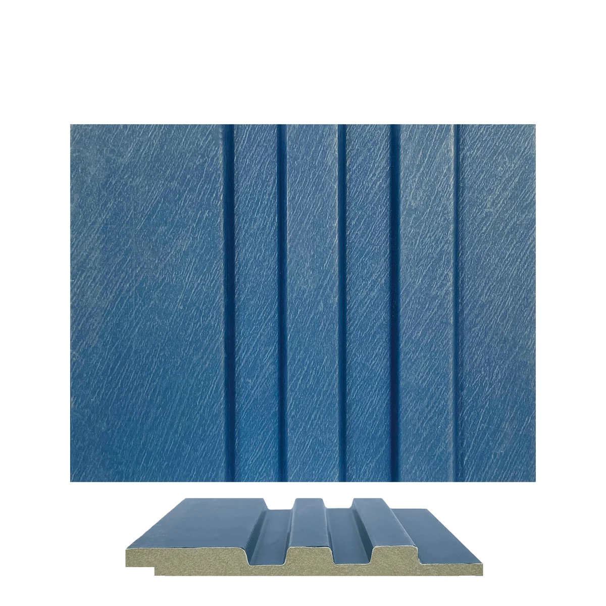 Marbelite PVC Wall Panel Louvers Panel/Planks 9 Feet * 5 Inch - BA 7314 MV