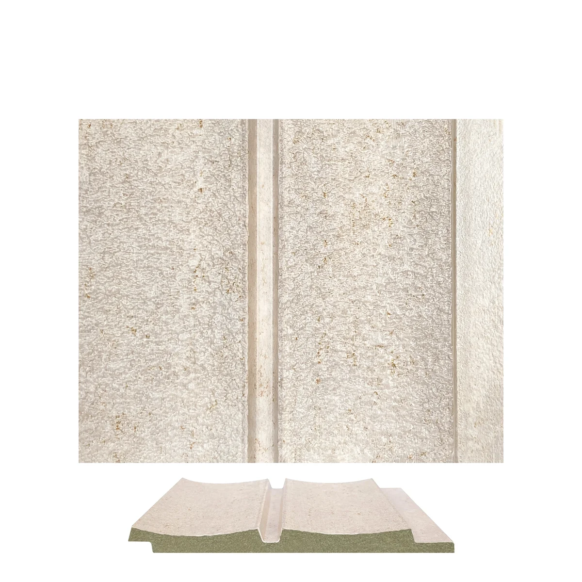 Marbelite PVC Wall Panel Louvers Panel/Planks 9 Feet * 5 Inch - BA 7501 MV