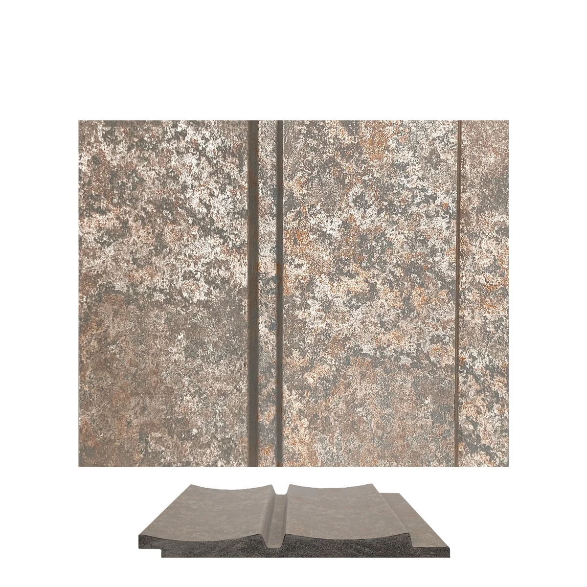 Marbelite PVC Wall Panel Louvers Panel/Planks 9 Feet * 5 Inch - BA 7401 MV