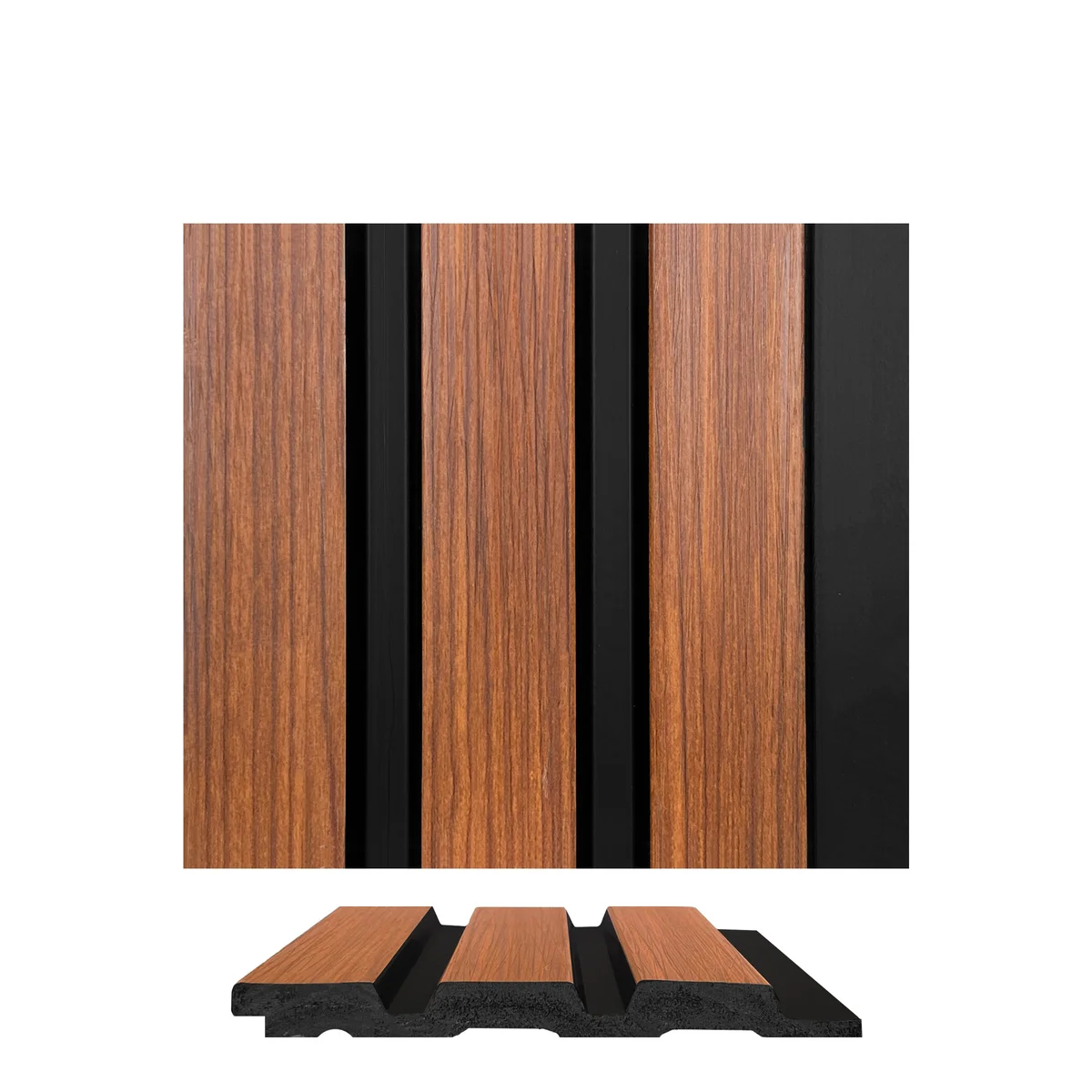 WoodGrove PVC Wall Panel Louvers Panel/Planks 9 Feet * 5 Inch - BA 6101 MV