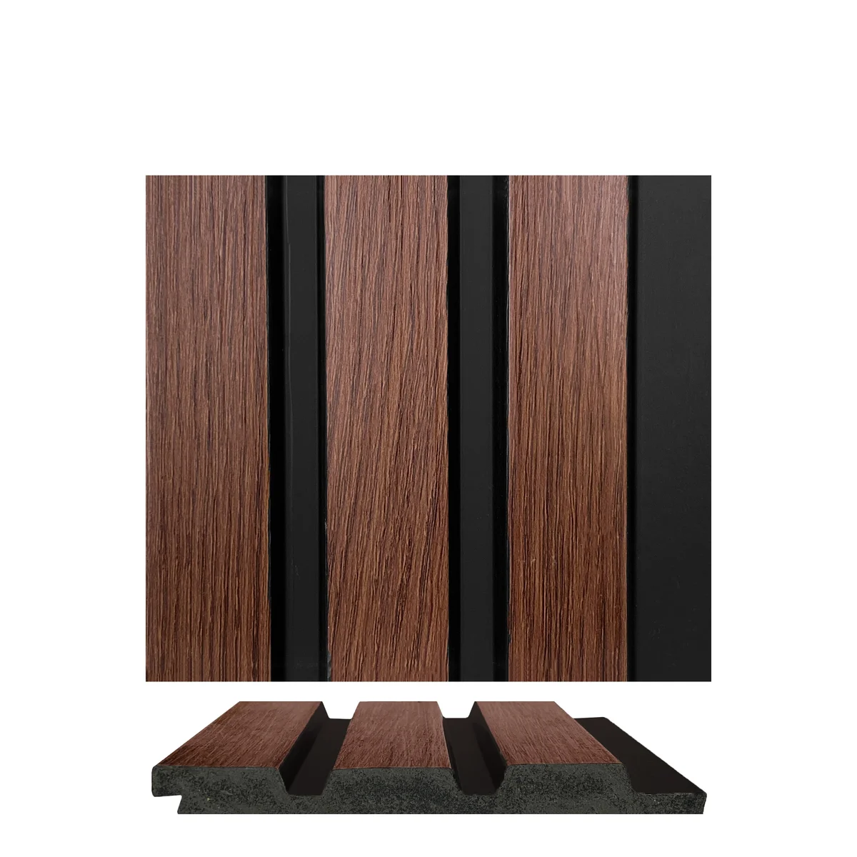 WoodGrove PVC Wall Panel Louvers Panel/Planks 9 Feet * 5 Inch - BA 6103 MV