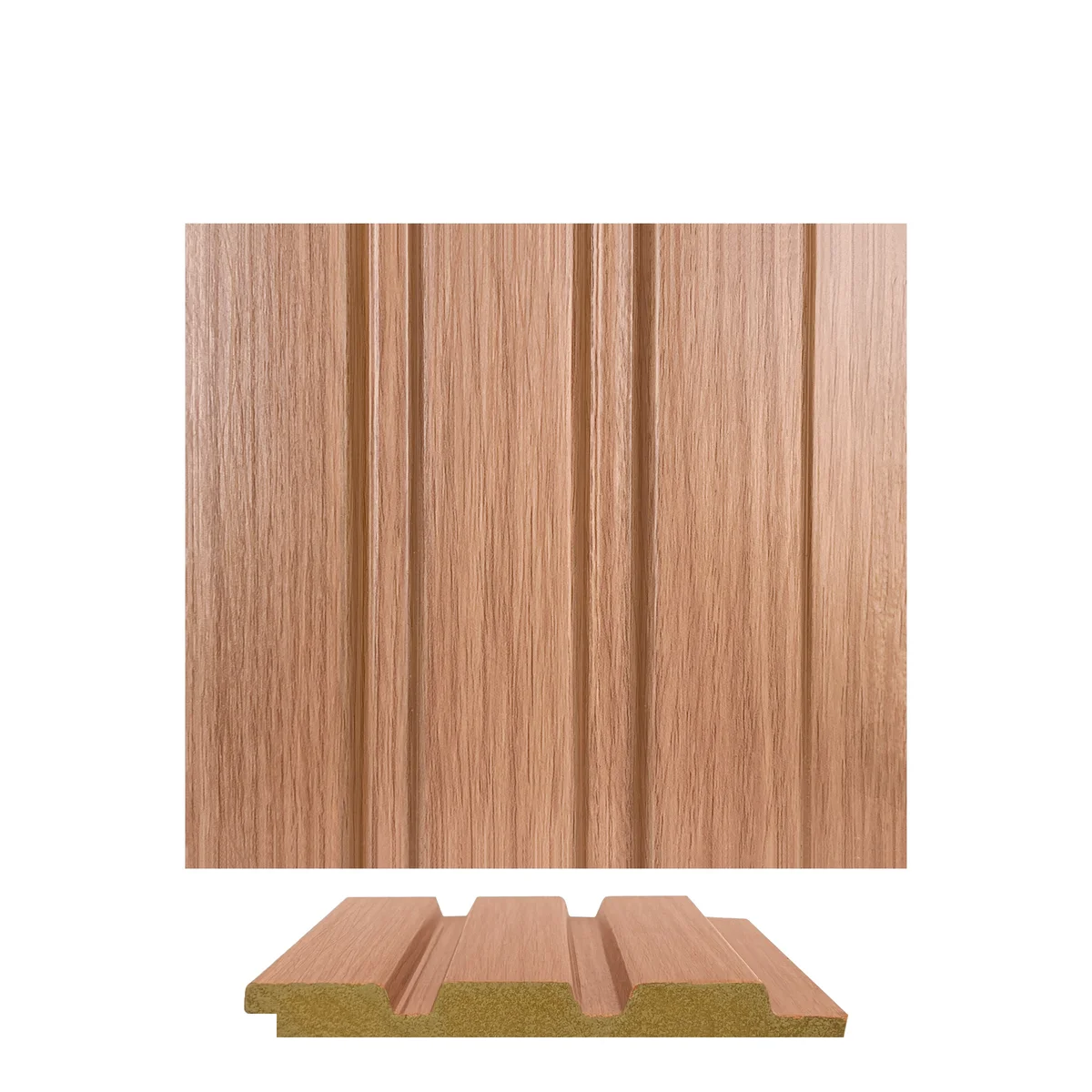 WoodGrove PVC Wall Panel Louvers Panel/Planks 9 Feet * 5 Inch - BA 6202 MV