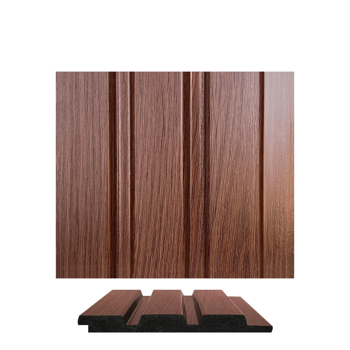 WoodGrove PVC Wall Panel Louvers Panel/Planks 9 Feet * 5 Inch - BA 6203 MV