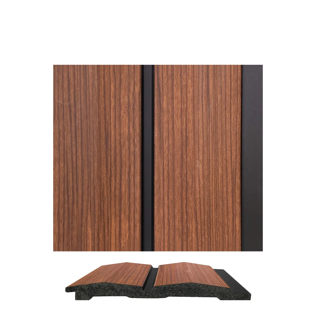 WoodGrove PVC Wall Panel Louvers Panel/Planks 9 Feet * 5 Inch - BA 6301 MV