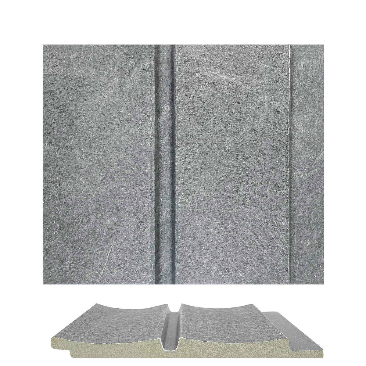 Marbelite PVC Wall Panel Louvers Panel/Planks 9 Feet * 5 Inch - BA 7503 MV